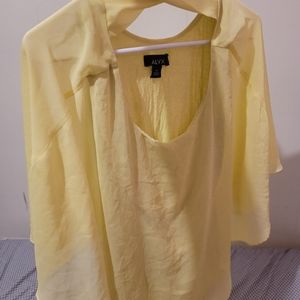 ALVX Medium Yellow Poncho